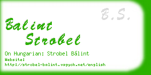 balint strobel business card